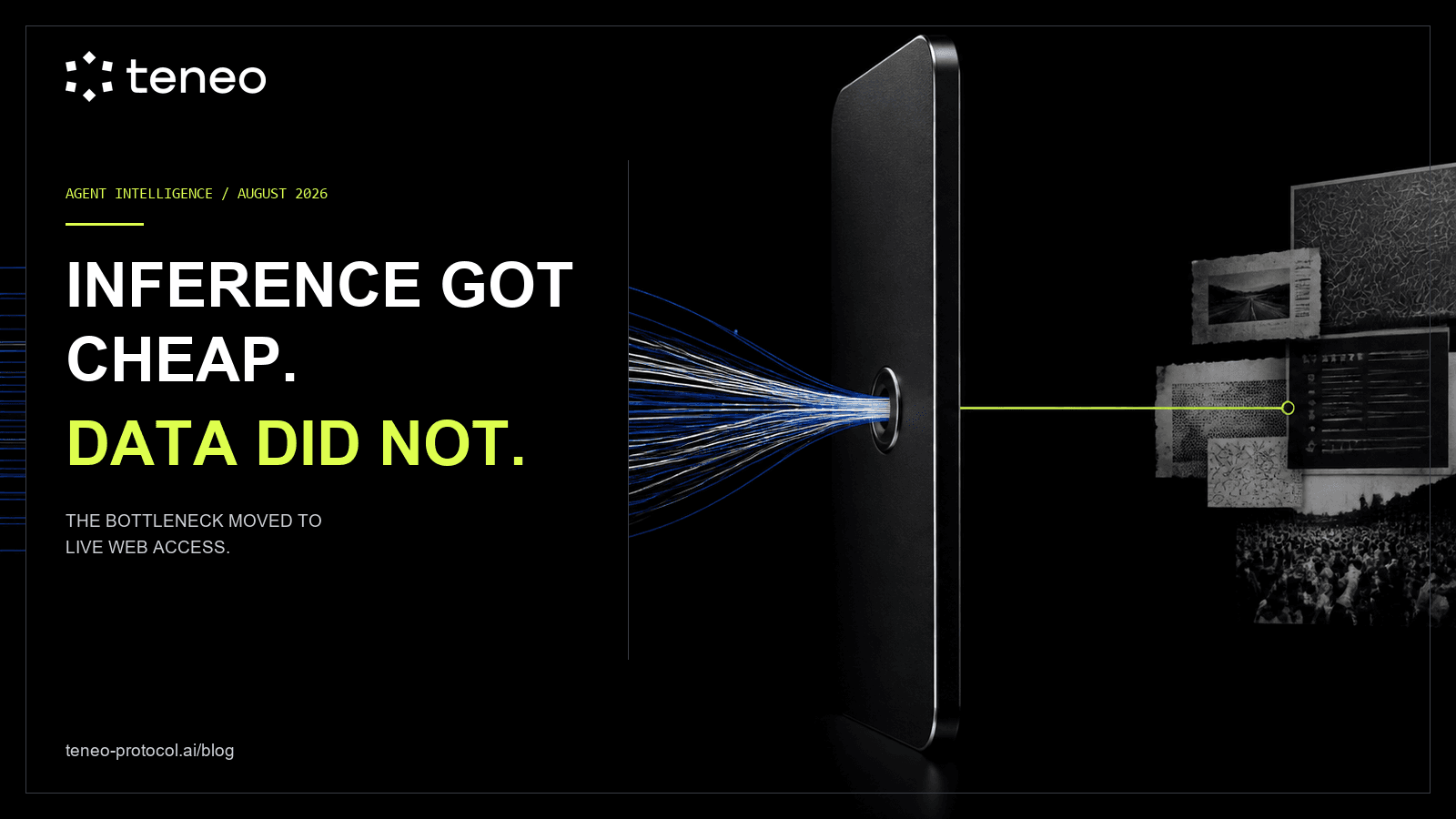 Inference Got Cheap. Data Did Not.