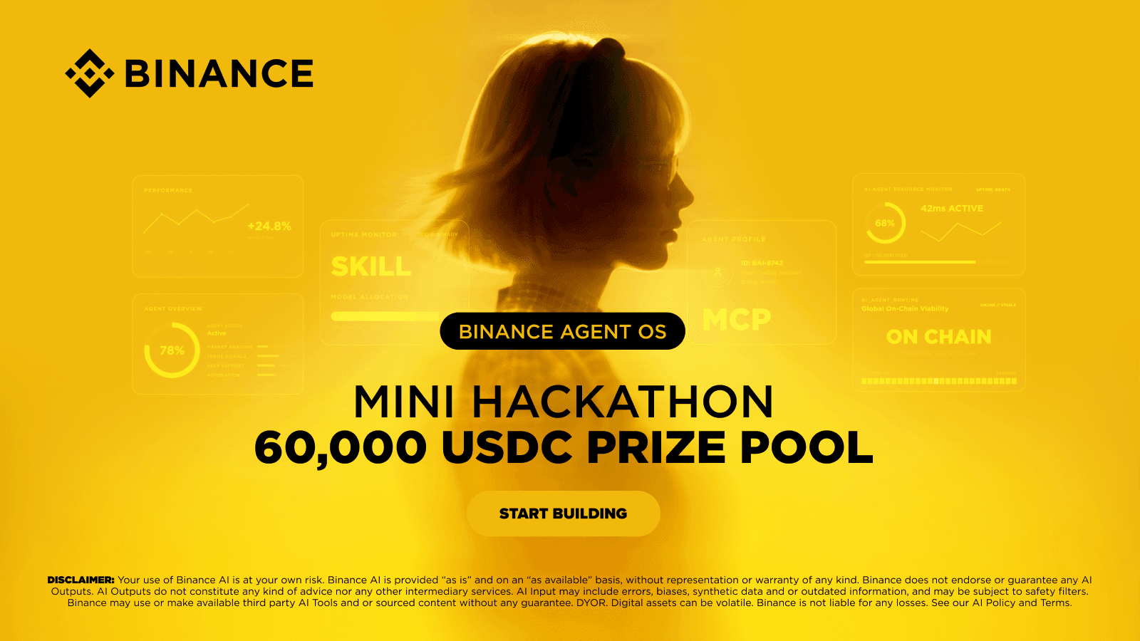 Binance Agent OS Mini Hackathon announcement. Source: Binance.