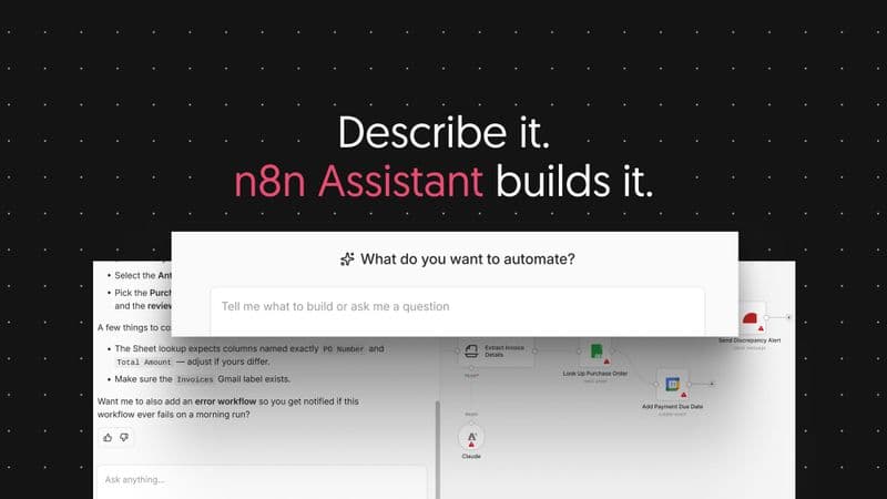 n8n Assistant launch artwork. Source: n8n.