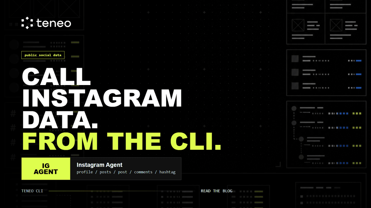 How the Instagram Agent works in the Teneo CLI